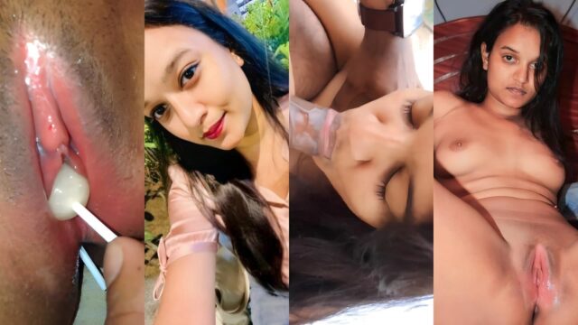 Horny Desi GF Fucks Her Pussy with a Lollipop Then Rides a Hard Cock