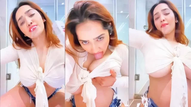 Aditi Mistry Nipple Sucked While Spilling Lassi Desi Sex Video