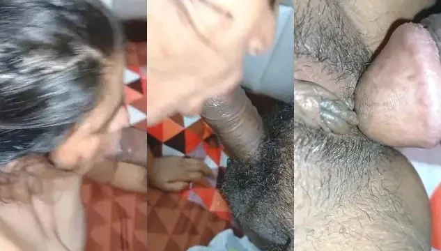 Cheating Desi Wife Sloppy Blowjob and Rough Doggystyle Fuck