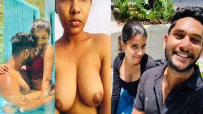 Tamil NRI Mallu Wife Nude Fucking Pussy with Big Dick Lover in Swimming pool MMS