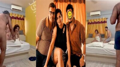 Desi Rich Mom & Dad With Son Young Teacher Threesome Ass and Pussy Fucking Sex MMS